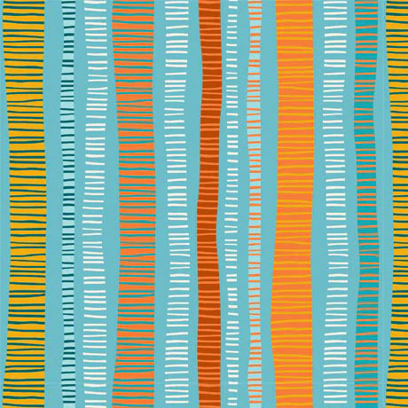 29464-Q Sketchy Stripe in Turquoise