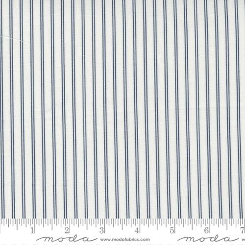 M55267 11 Stripe Navy on Cream