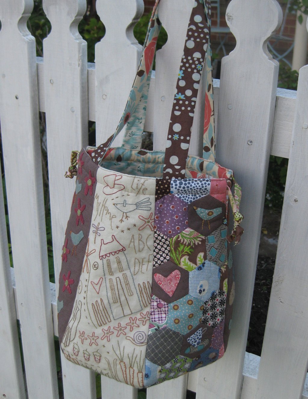 Home Sewn Sampler Bag