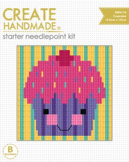 BWN114 Cupcake Starter Needlepoint Kit